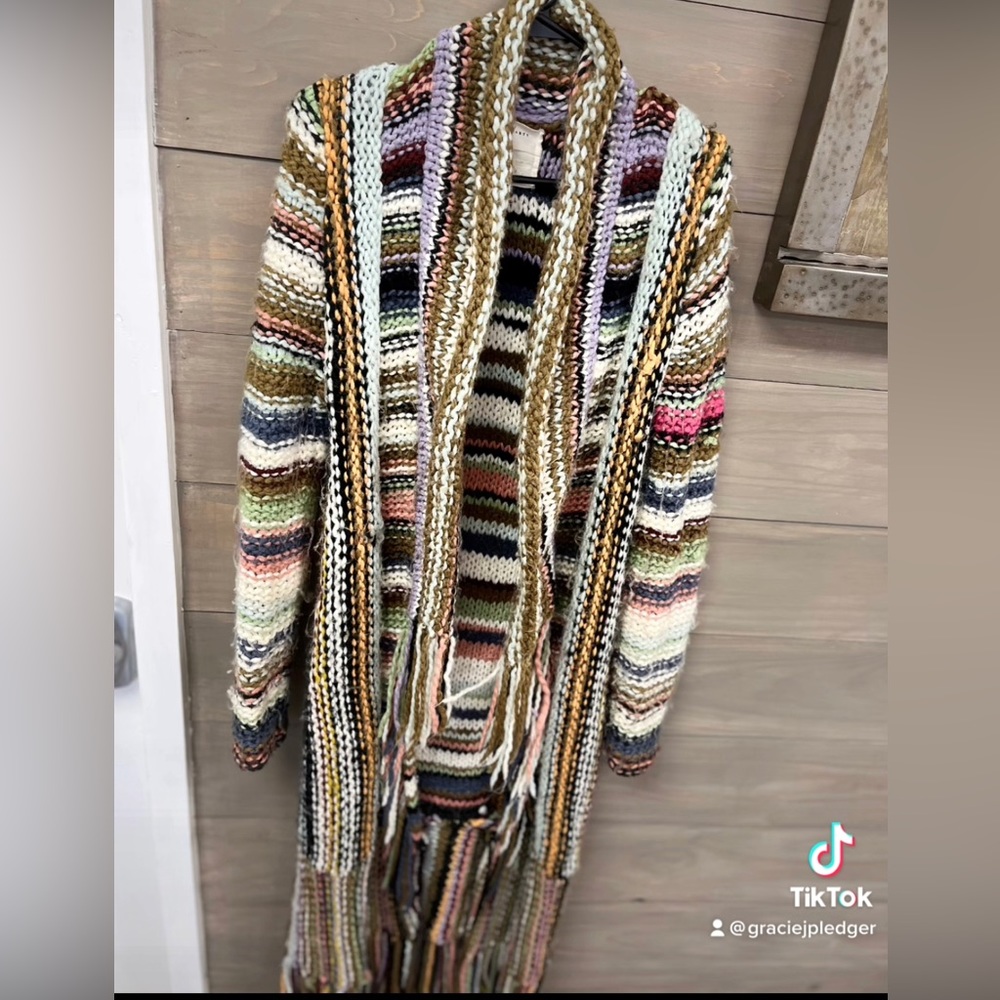 colorful cardigan